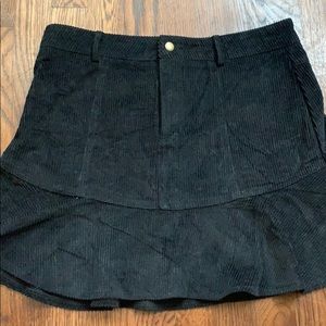 Black Corduroy Skirt